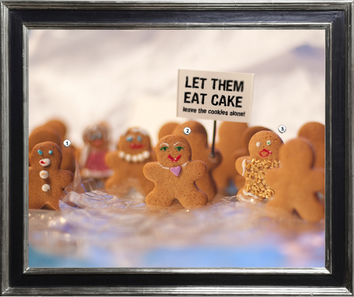 A gathering of protesters occupy the North Pole...